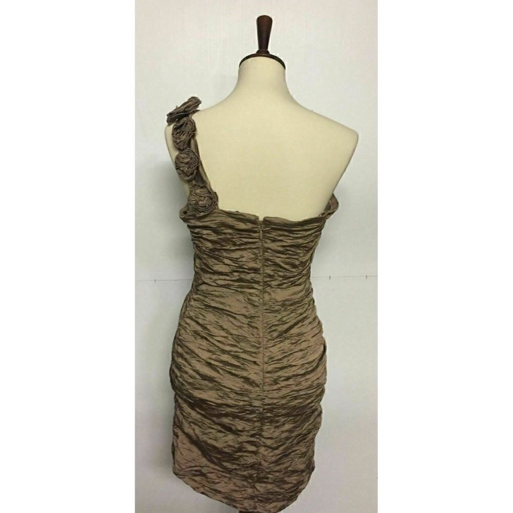 BCBMAXAZRIA Evangeline Bronze Dress Size 12 NWOT - Picture 5 of 5